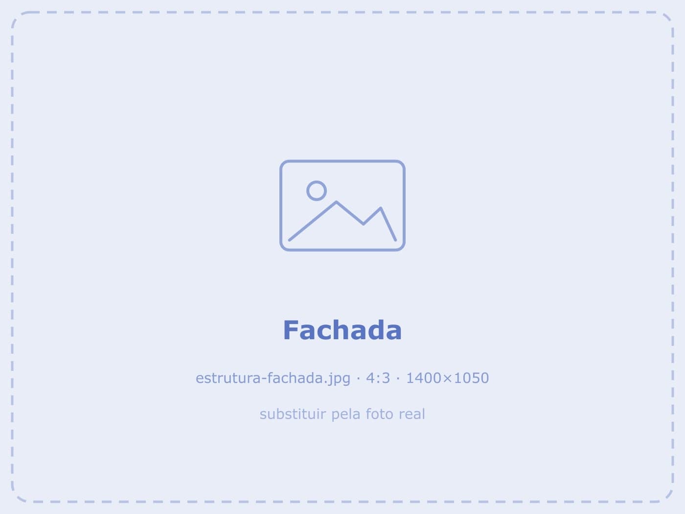 Nossa fachada, no Centro